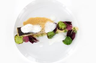 Maigre/Coco Paimpol/Tomate orange/Merguez