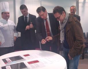 La signature du partenariat entre Michel Sarran et l'ESPE Midi-Pyrénées
