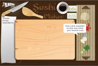 The Sushi Maker, jeu inventé par le restaurant The Eatery, permet aux internautes de créer leurs...