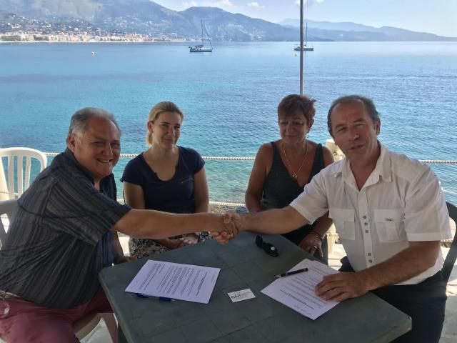 De g à d : Daniel Mineo, Sandra Le Pennec, Christianne Thibault et Jean-Charles Ruggia.