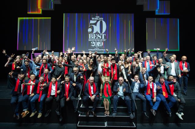 Les chefs des restaurants classés de 1 à 50 au World's 50 Best Restaurants 2019