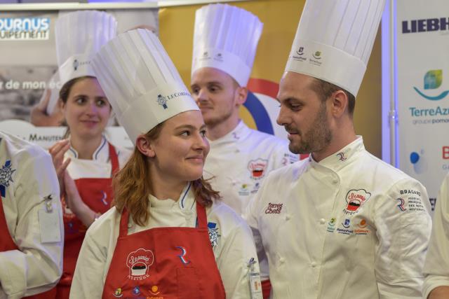 Le chef vainqueur avait pour commis une jeune polonaise actuellement en formation à l'Institut Le Cordon Bleu.