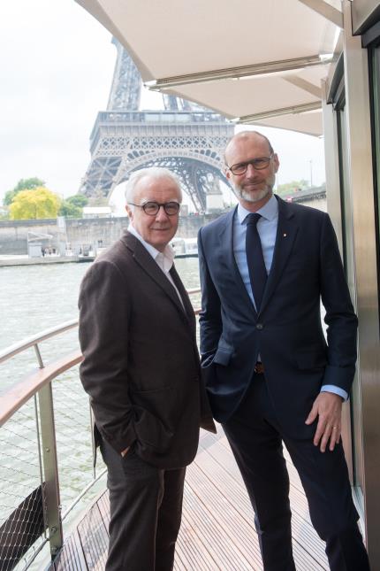 Alain Ducasse, président et Xavier Alberti, président directeur général des Collectionneurs.