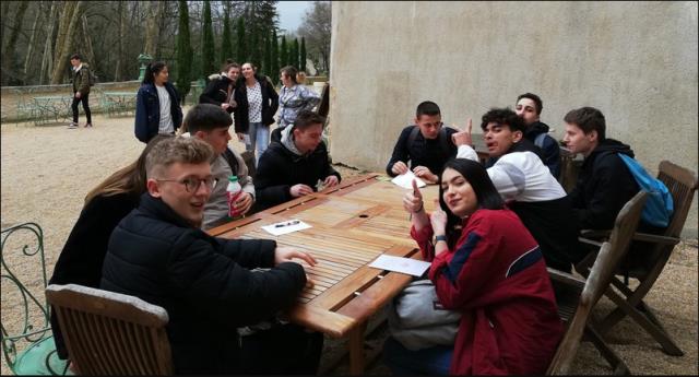 la classe de Tpro2 du lycée hôtelier de Blois,