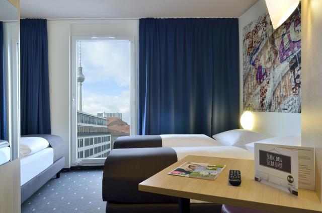 Chambre avec vue au B&B Hotels de Berlin.