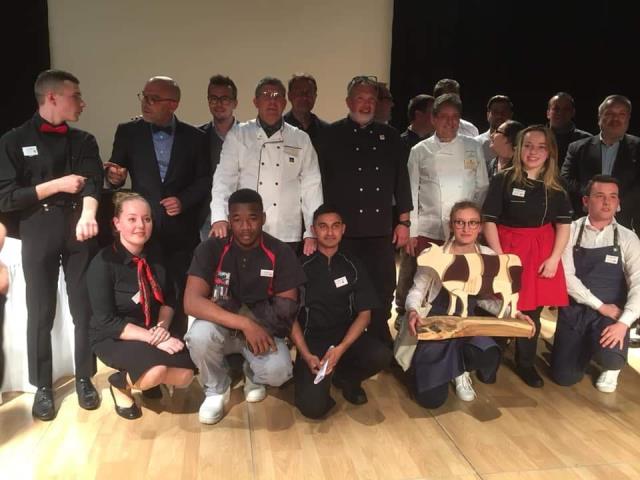 L'équipe gagnante Trophée « La Normandie à la Table des Chefs »