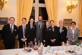 Repas à la préfecture de Charente avec le premier Ministre Edouard Philippe