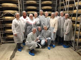 visite de la fabrique de fromage aux abords de l'Allgäu