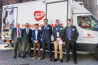 Les dirigeants de Transgourmet Alsace-Lorraine et des élus de la mairie de Strabourg fin février...