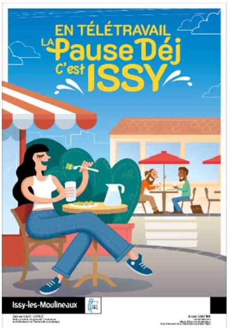 Une campagne de publicité soutient les restaurateurs d’Issy-les-Moulineaux.