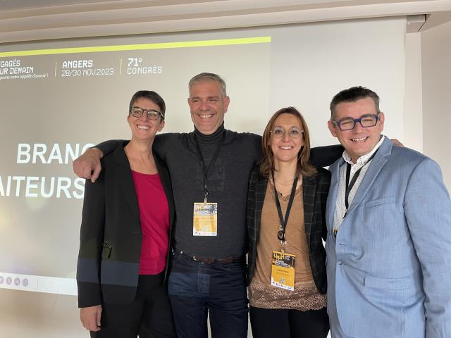 De gauche à droite : Isabelle Dekein, Jean-Marc Morez, Valérie Pons et Christian Brunet.