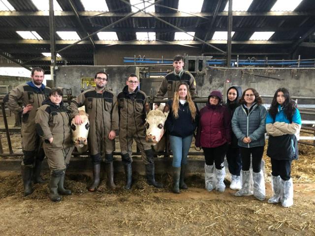 BTS productions animales du Nivot et les étudiants de BTS MHR option production culinaire du Paracle