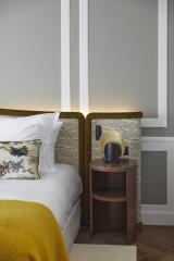 Une chambre de l'hôtel Les Lumières, à Versailles, dont l'ouverture est prévue en juin 2024.
