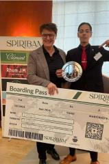 Brahim Farès, lycée hôtelier Condorcet à Arcachon, lauréat du concours Spiribam-Cartron