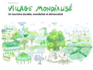 Illustration du 'Village mondialisé', l'un des scénarios imaginés par le cabinet de prospective One...