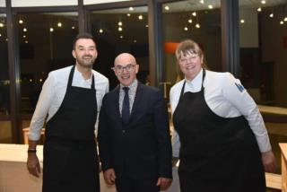 Cyril Lignac Aude Rambour avec son professeur M. le Moulec