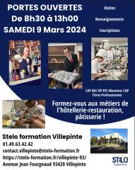 Stelo Formation Villepinte : JPO les 9 mars, 6 Avril et 4 Mai 