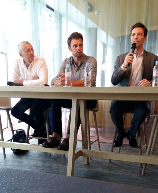De gauche à droite : Philippe Vaurs (Elegancia Hotels), Louis Kerveillant (Les Piaules) et Ralph Guyot-Jeannin (Meetrip-Cariboo).