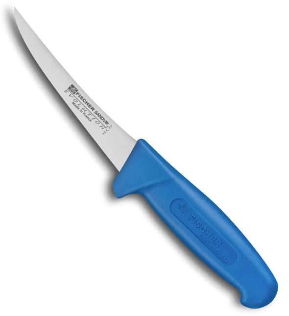 Le couteau à parer : une lame fine et recourbée vers le haut.