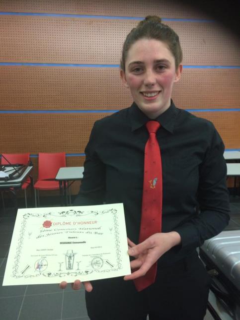 Emmanuelle Degrade du lycée hyacinthe Friant lauréate du Concours National des Jeunes Talents du Bar