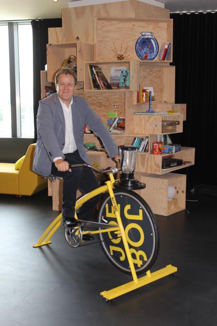Frédéric Fontaine, SVP Global Innovation Lab chez AccorHotels, dans le showroom Jo&Joe