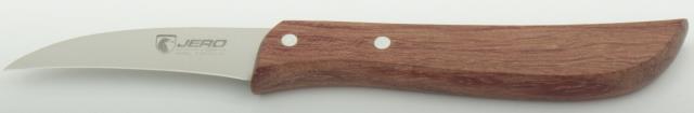 Le couteau à légumes, avec une lame un peu plus longue que le couteau d'office, pointue, courbée, solide, avec un tranchant lisse. Conçu pour nettoyer, découper et éplucher les fruits et les légumes.