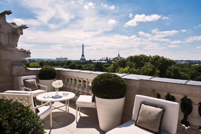 La terrasse de la Suite Bernstein.