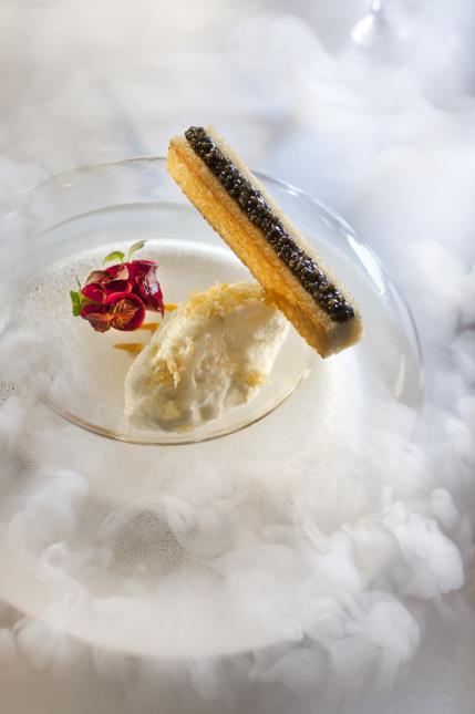 Semi-pris coquillages, longuet de caviar.