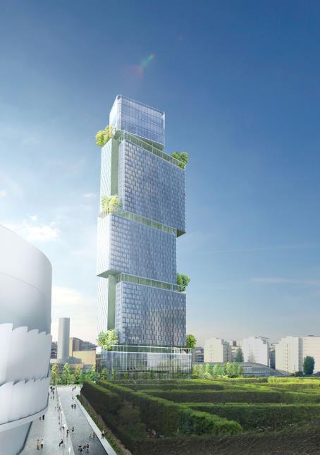 La Tour des Jardins de l'Arche accueillera des enseignes d'InterContinental Hotels Group.