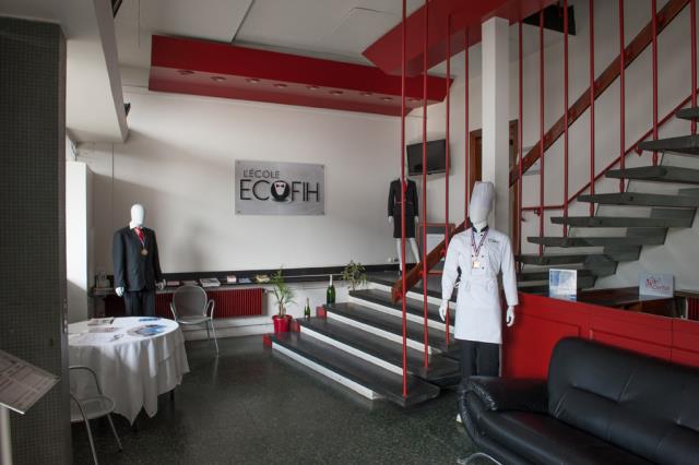 Le hall d'entrée d'ECOFIH pour le plus grand confort des élèves