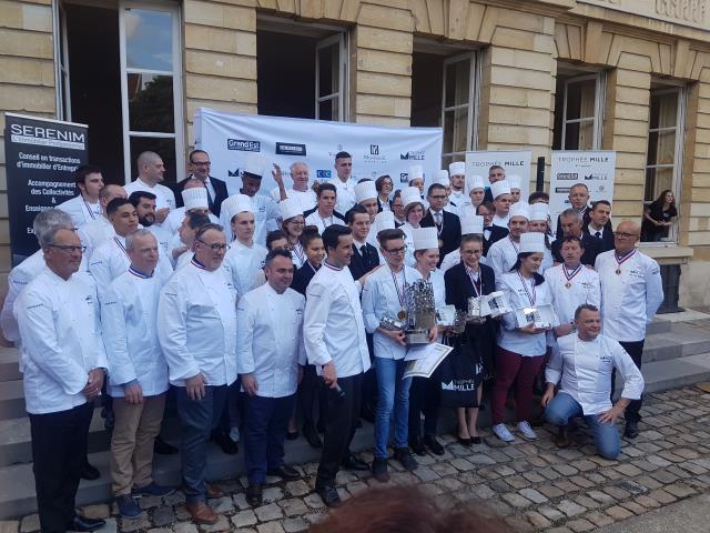 les candidats du trophée Mille et le jury