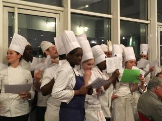 les TBPH3A et TBPH3C du lycée René Aufray lors de la soirée Méxiquaine