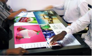 La table interative peut avoir de nombreuses applications.