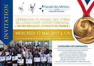 Cérémonie de remise des Titre 'Un des Meilleurs Apprentis de france' départemental