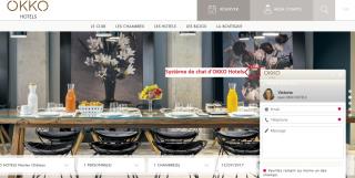 Sur le site d'Okko Hotels, les clients peuvent choisir leur mode de contact favori