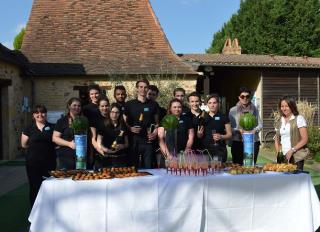 La team de l'Ecole hôtelière du Périgord a choyé les golfeurs