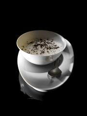Risotto de soja, huîtres et truffes