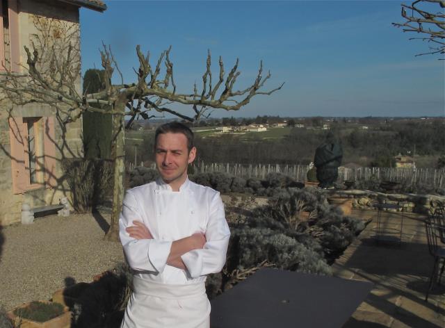 •	David Charrier, 33 ans chef du restaurant Les Belles Perdrix de Troplong Mondot a trouvé le bonheur dans ce 1er grand cru de Saint-Emilion qui reçoit 2000 visiteurs à l'année
