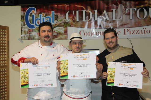 Le podium de la sélection organisée à Alès : Laurent Raimondo, Nicolas Ribera et Morgan Manifacier de gaude à droite.