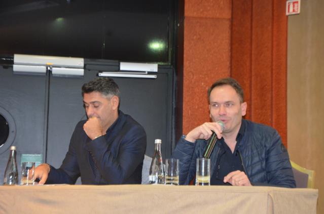 David Zenouda (créateur de plusieurs établissements parisiens dont The Next) et Pierre Chambon lors de la présentation de l'opération.