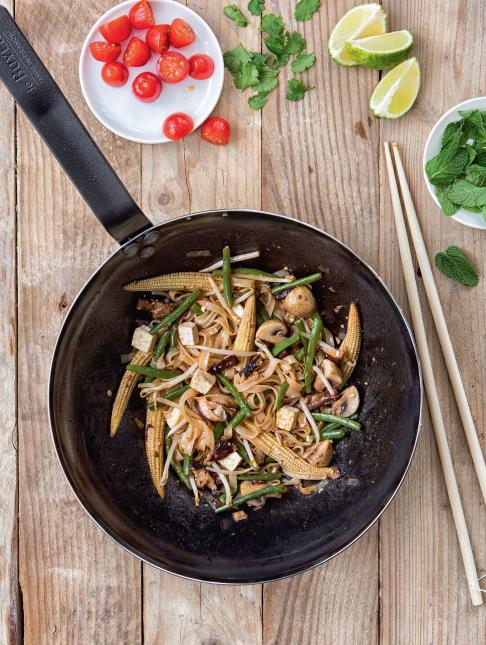 Pad thaï aux légumes