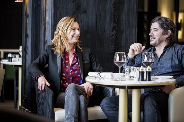 Coco Coupérie-Eiffel et Christophe Bonnat inaugurent le nouveau Café de l'Homme.