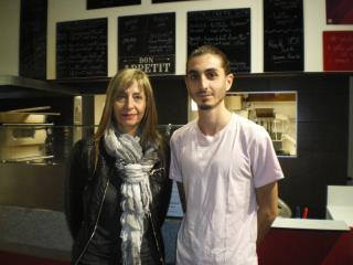 Christine Mellado et son fils Arthur proposent une offre végétalienne sur place et à emporter