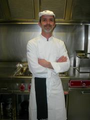 Le chef dans ses cuisines du Chat qui Rit à Reynès (Pyrénées-Orientales) :  « À aucun moment je...