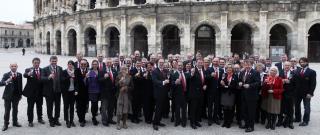 Les élus de l'UDSF sont venus en nombre assister à cette réunion organisée à Nîmes.