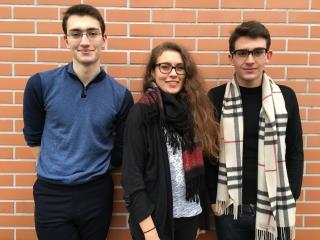 De gauche à droite, Baptiste Masson, président-directeur général, Emma Hirschel, directrice...
