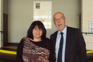 Corinne Clerissi, directrice opérationnelle du Campus des Métiers et Alain Marie, président du...
