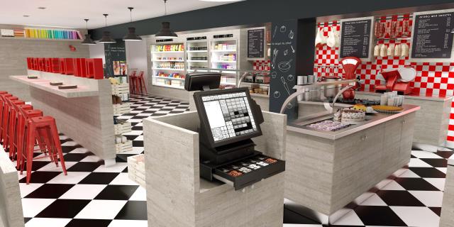 Espace épicerie.