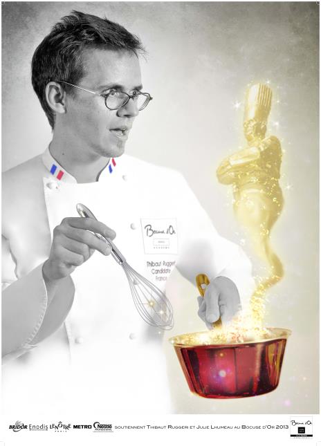 Le poster de Thibault Ruggieri, candidat français au Bocuse d'or.