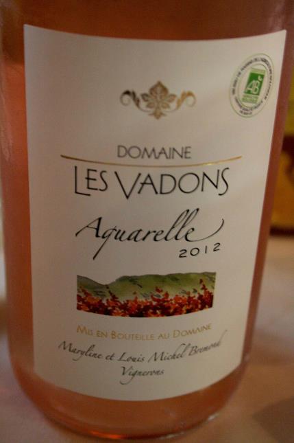 Le côte-du-luberon cuvée Aquarelle, du Domaine des Vadons, coup de coeur fraîcheur.